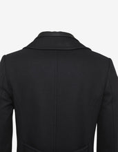 Load image into Gallery viewer, Navy Blue Double Collar Pea Jacket