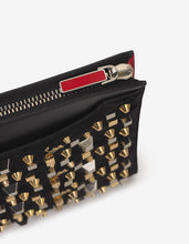 Load image into Gallery viewer, Skypouch Black Suede Spikes & Cubes Bag