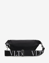Load image into Gallery viewer, Black Nylon VLTN Waist Bag