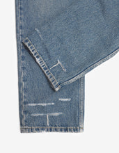 Load image into Gallery viewer, Blue Distressed Denim Jeans -
