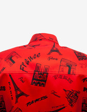 Load image into Gallery viewer, Red Tourist Print Square Back Shirt
