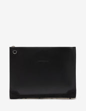 Load image into Gallery viewer, Skypouch Black Suede Spikes &amp; Cubes Bag
