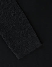 Load image into Gallery viewer, Grey Contrast Panel Knitted Henley Top -
