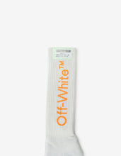 Load image into Gallery viewer, Light Grey Diagonals Mid Length Socks
