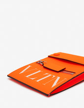 Load image into Gallery viewer, Neon Orange VLTN Neck Pouch
